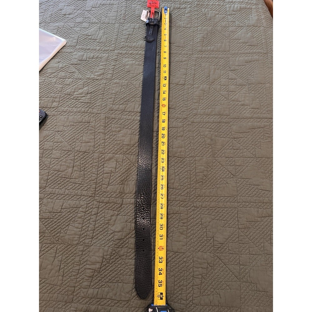 Justin‎ Black Leather Belt Men's Size 30 Inches